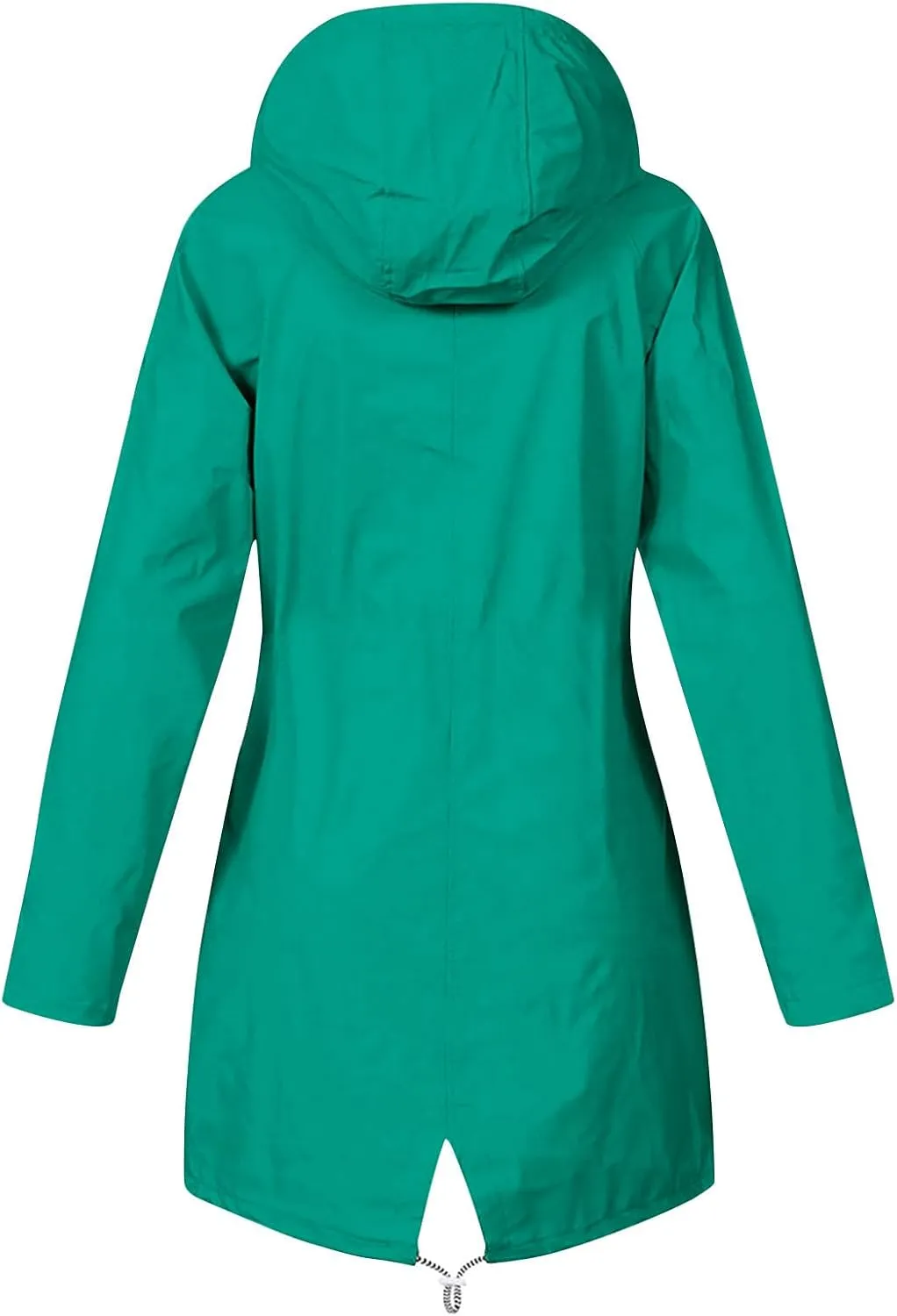 Rain Jacket for Women Lightweight Long Hooded Raincoat Waterproof Outdoor Travel Hiking Windbreaker Trench Coats