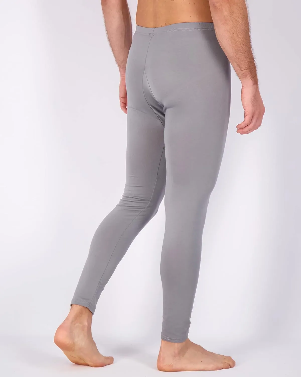 Real Essentials 3 Pack: Men's Thermal Underwear Base Layer Fleece Lined Pants with Fly - Long John Bottom(Big & Tall)