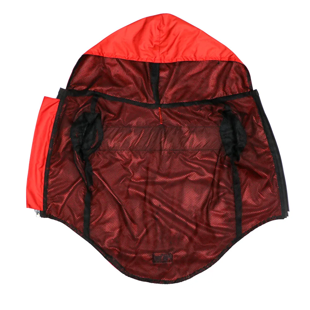 Red Reflective Raincoat