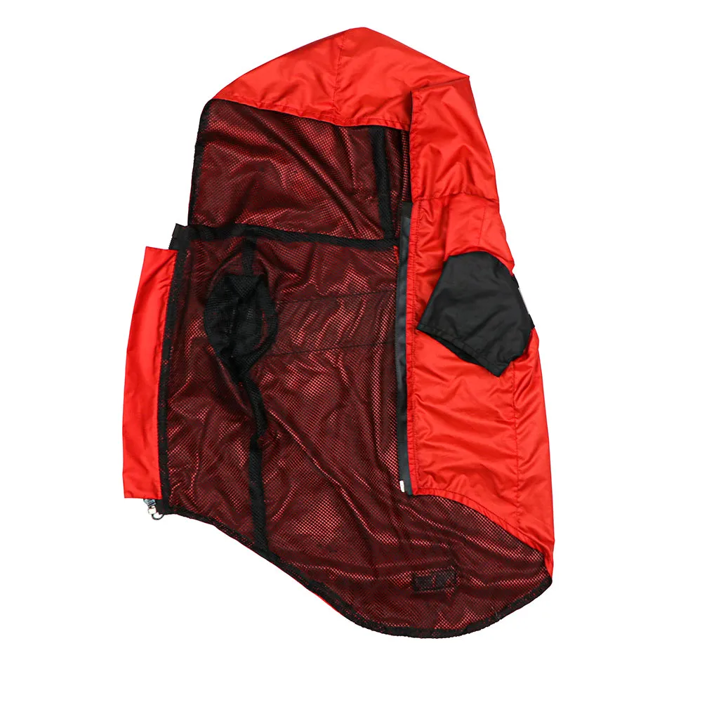 Red Reflective Raincoat