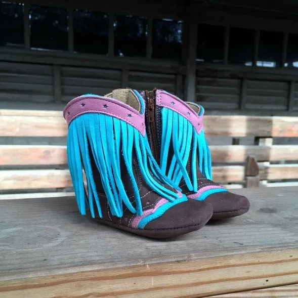 Shea Baby Boot Lyddie Turquoise Fringe