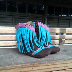 Shea Baby Boot Lyddie Turquoise Fringe
