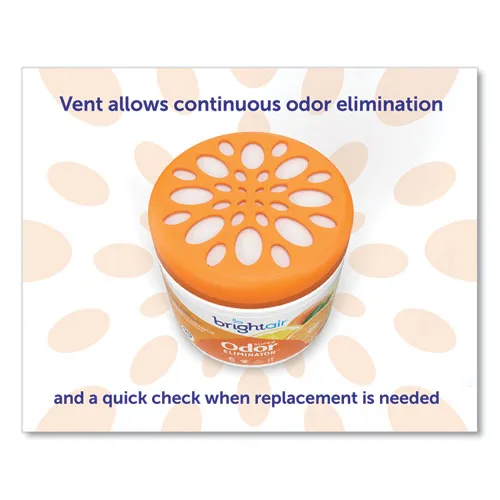Super Odor Eliminator, Mandarin Orange And Fresh Lemon, 14 Oz Jar, 6/carton