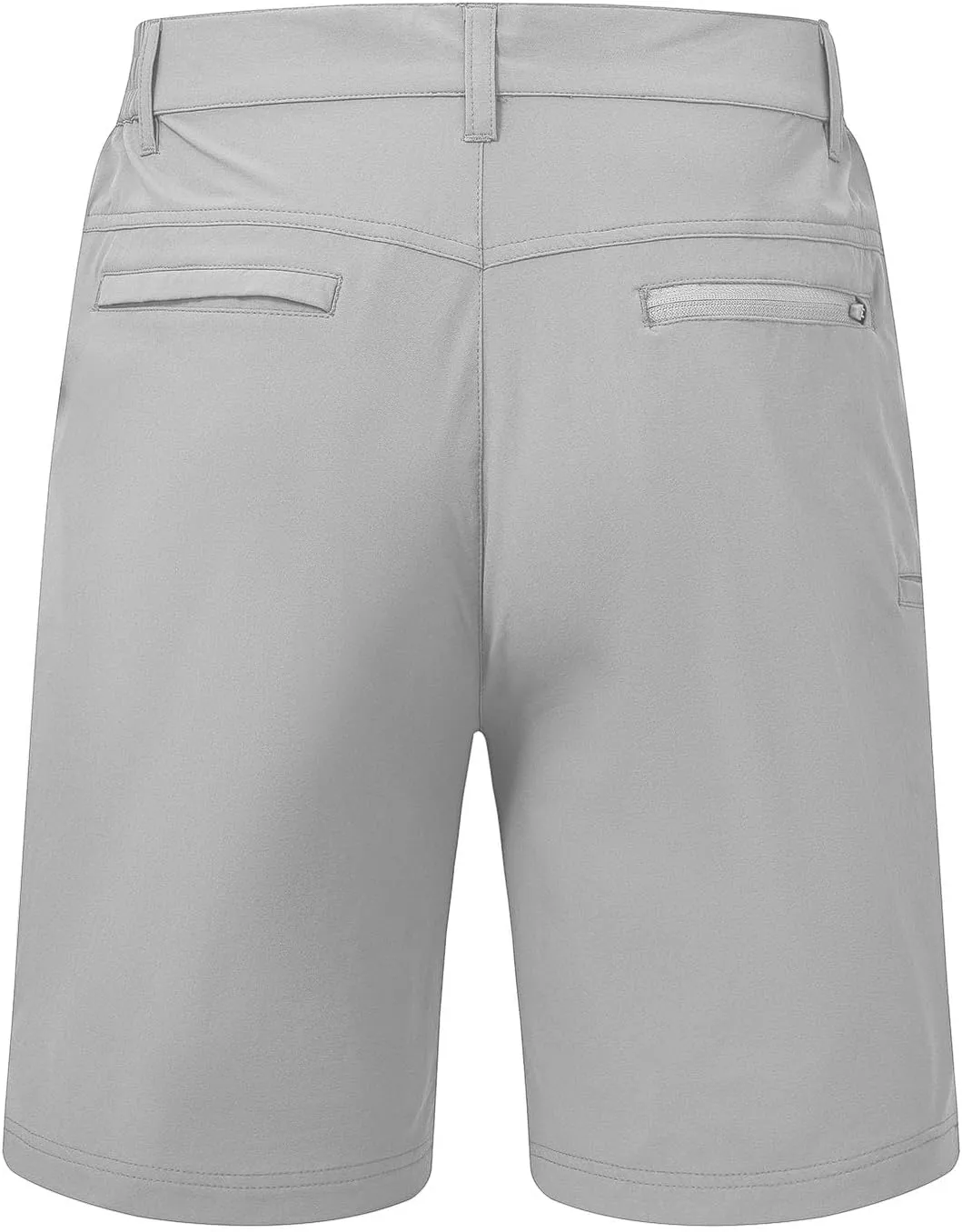 TBMPOY Men's Shorts Golf 9" Casual Elastic Waist Quick Dry Flat Front Travel Shorts with 5 Pockets
