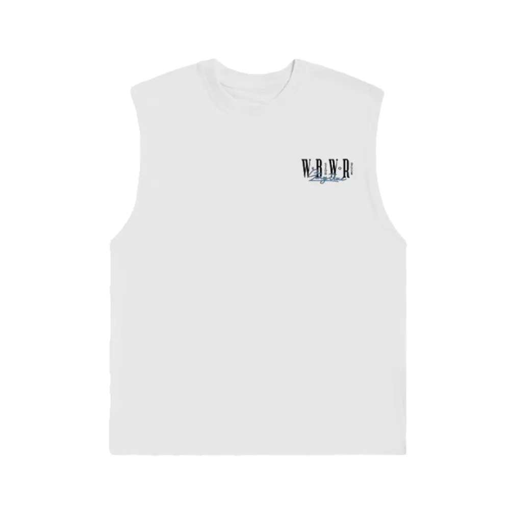 Two-Tone Lettering Sports Vest