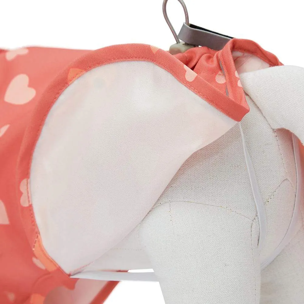 Waterproof Pink Reflective Dog Raincoat With 2 Legs For Pets