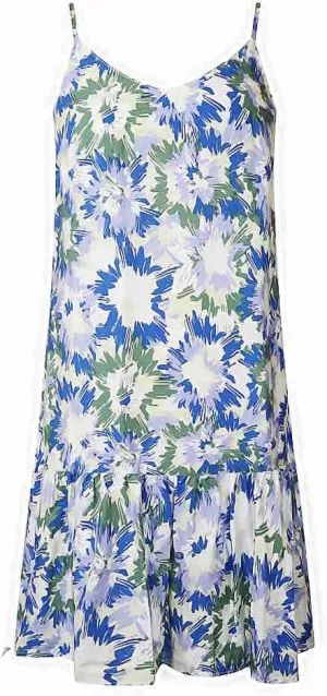 Watoriwa Women's Bohemian Print Dress - V-Neck,Loose Sleeveless, Spaghetti Strap Sundress & Coverup for Summer 2025