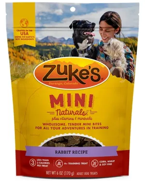Zukes Mini Naturals Moist Dog Treats - Rabbit